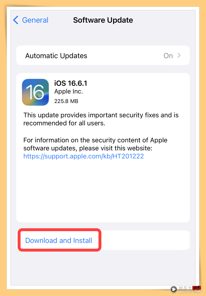 科技 I iOS 16.6.1 正式版发布! 修复一个安全漏洞！ 更多热点 图4张